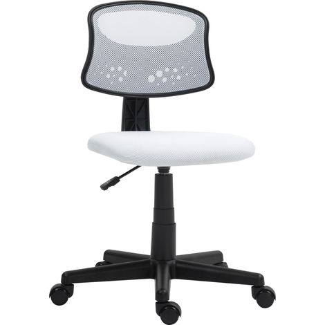 Découvrez le confort de cette chaise de bureau blanche en maille, idéale pour optimiser votre journée de travail. Son dossier en maille respirante vous garde au frais, tandis que (1/5)