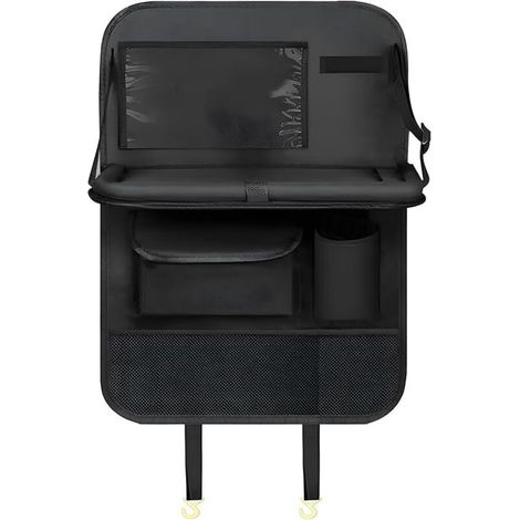 Organiseur De Siège Auto, Rangement Auto Accessoire Interieur, Organisateur Siege Avec Plateau, Protege Siege Pour Tablette Ipad, Rangement Siege Arriere Organisateur Voiture Multifonction (1/5)