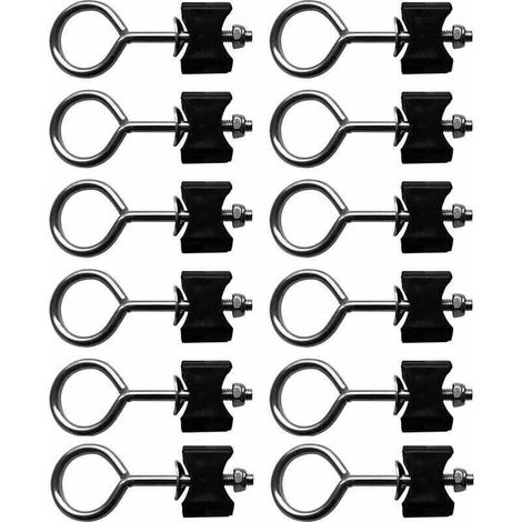Lot de 12 vis pour trampoline - Accessoires de trampoline - Fixation pour grand trampoline et petit trampoline- (1/4)