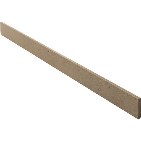 Plinthe pour receveur de douche Poalgi, beige Albero, L.9 x l.100 cm, finition ardoise (1/4)