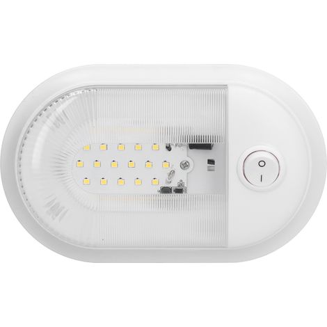 Plafonnier LED pour camping-car, 360 lumens, avec interrupteur, convient aux camping-cars, caravanes et fourgons aménagés, 10-24V. (1/5)