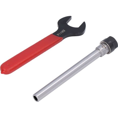 Porte-outil à tige droite ER11, rallonge de mandrin à pince avec clé, accessoires de fraisage CNC C10-ER11A-100L 100 mm (1/5)