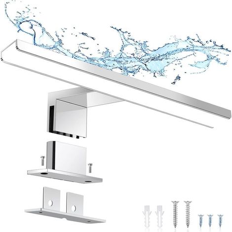 Lampe Miroir Salle de Bain 6W 30cm 400lm, Applique Armoire LED Blanc Froid 6000K, IP44 Etanche Lumière pour Miroir de Salle de Bain (300mm) - RWApplique de salle de bain (1/5)