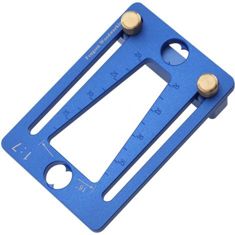 SHINING HOUSE 1 Pcs Modèle de guide de queue d'aronde de marqueur de queue aronde, outil de marquage, gabarit de guide de queue aronde alliage aluminium, jauge de scriber de travail du bois