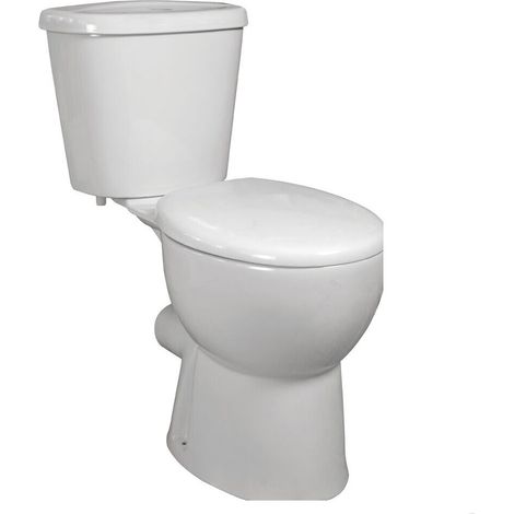 Contemporary Close-Coupled Toilet Soft-Close Seat 670mm – White
