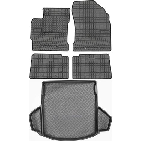 Toyota Auris II Kombi (2012–2018) – Set: Gummifußmatten + Kofferraummatte
