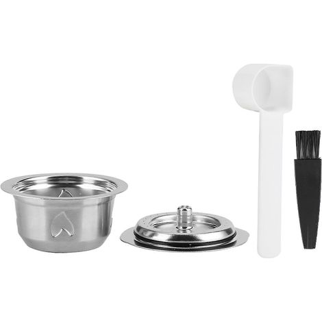 Filtre à café réutilisable en acier inoxydable 230ml, kit de capsules compatible Vertuo Plus, accessoire durable et écologique pour machine à espresso. (1/5)