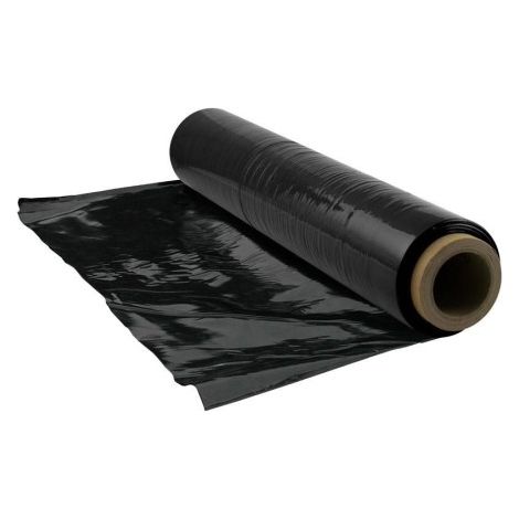 Schwarze Handfolie 2 kg, Stärke 23 Mikron, 500 mm x 170 m, maximale Belastung 800 kg - FOLIE (1/4)