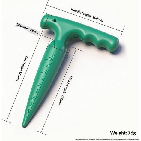 Perforatrice de semis en plastique, portable pour le repiquage et la plantation
