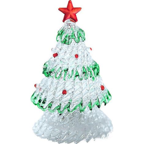 Sapin de Noël blanc mini cristal, décoration lumineuse pour sapin de Noël, série Noël (1/5)