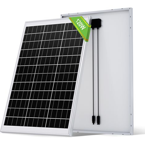 ECO-WORTHY Pannello solare 100W 12V monocristallino per caricare la batteria della caravan. (1/5)