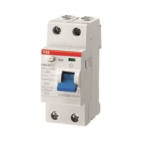 Int.dif.F202AS-40/0,1 2p 40A A S 100mA ABB 2CSF202201R2400