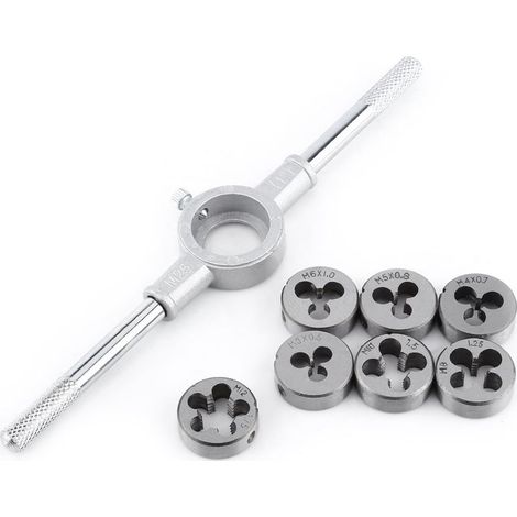 8pcs Taraud et Filières Matrice Métrique Clé M25 (1/5)