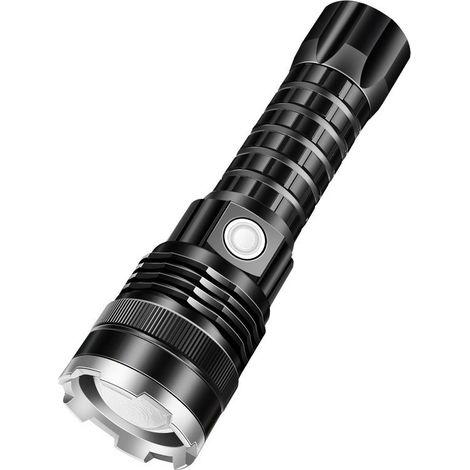 Wiederaufladbare LED-Taschenlampe für Outdoor-Aktivitäten, ultrahelle Handtaschenlampe, zoombare Campingtaschenlampe, LED-Stirnlampe für Camping und Outdoor-Aktivitäten.