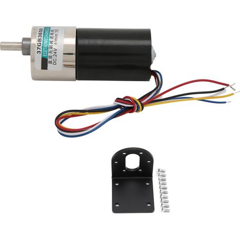 Moteur brushless mini réducteur de vitesse avec support CW/CCW DC24V pour micromécanique XD-37GB3650 10 tr/min (1/5)