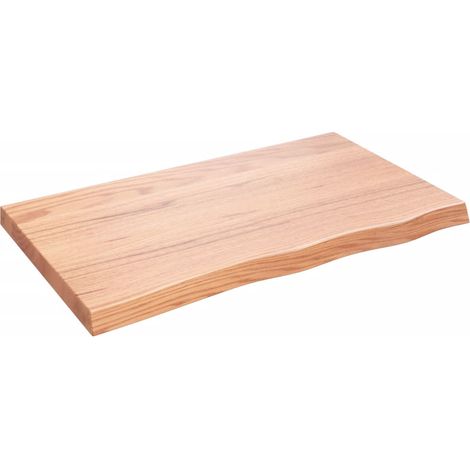 Étagère murale,Étagère flottante marron clair bois chêne massif traité CFW69184 (1/5)