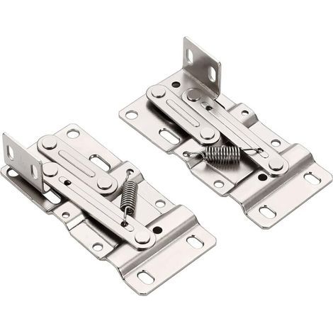 1 paire de charnières pour plateau inclinable, charnières d\'évier standard pour tiroir avant d\'évier en acier (1/5)
