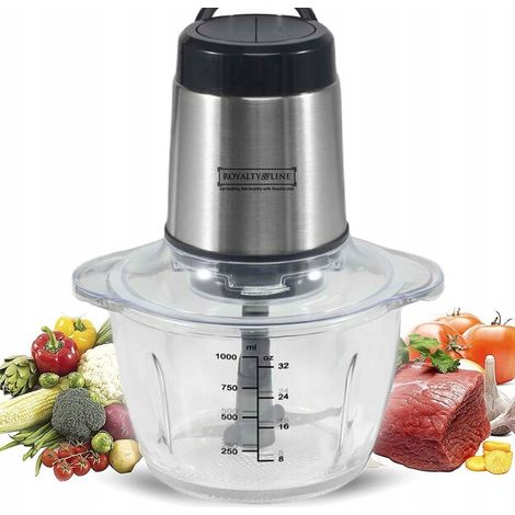 PICADORA ELÉCTRICA DE ALIMENTOS, PICADORA DE COCINA PARA FRUTAS, VERDURAS Y CARNE