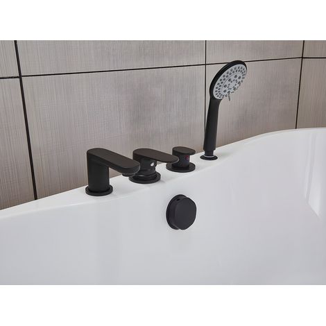 Vasca da bagno freestanding con rubinetto - 150x75x58 cm - Bianca - 195 L - STEPONA (1/4)