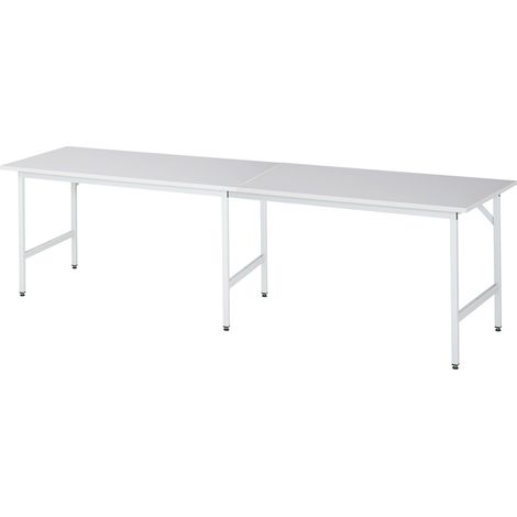 Rau Arbeitstisch Jerry höhenverstellbar, B3000xT800xH800-850mm, M-Platte-22mm