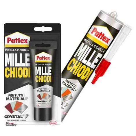 SIGILLANTE 'MILLECHIODI CRYSTAL' 90 gr - blister - PATTEX