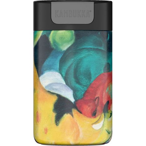 Tazza termica Kambuka Olympus Cows Rosso Verde Giallo 300ml