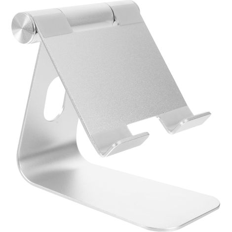 Support de Tablette de Bureau Support Multi-Angle Léger en Alliage D'aluminium avec Base Adhésive Antidérapante Compatible Liseuses et Smartphones (1/5)