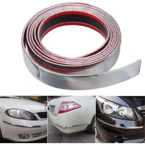 2.5mx30mm Bande Chrome Adhésif Ruban Autocollant Pour Voiture (1/4)