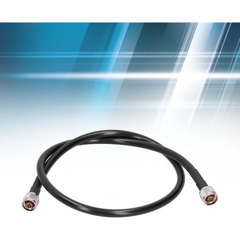 Adaptateur LMR400-UF à 7 conducteurs en cuivre, gaine souple élastique, N-JJ mâle vers N mâle (1/5)