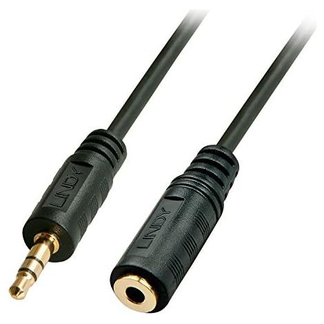 Lindy 35656 cable de audio 10 m 3.5mm Negro - Cables de audio (3.5mm, Macho, 3.5mm, Hembra, 10 m, Negro)
