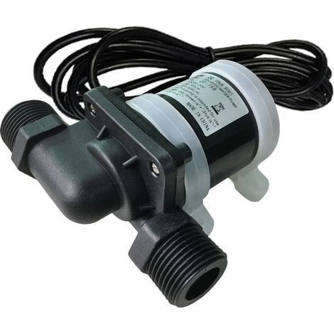 Mini Pompe À Eau DC 12V Circulateur Eau Chaude Sanitaire Sans Balai -40°C À 100°C Débit Élevé (1/4)
