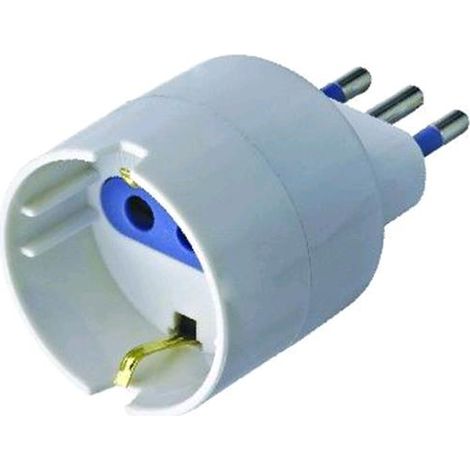 Adattatori Blister Schuko 10A+T Conf.20Pz