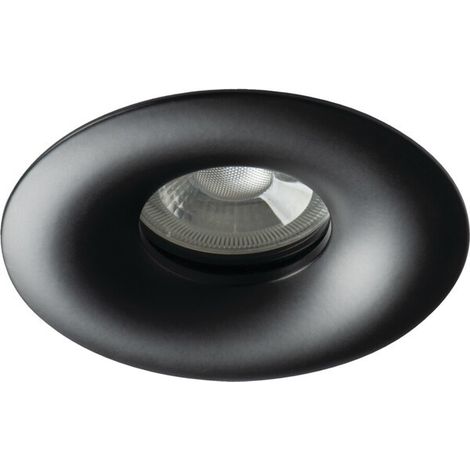 Kanlux – Spot encastrable de salle de bain IP65 noir mat – Éclairage fixe 220-240V – Compatible ampoules GU10 jusqu'à 10W – Design élégant