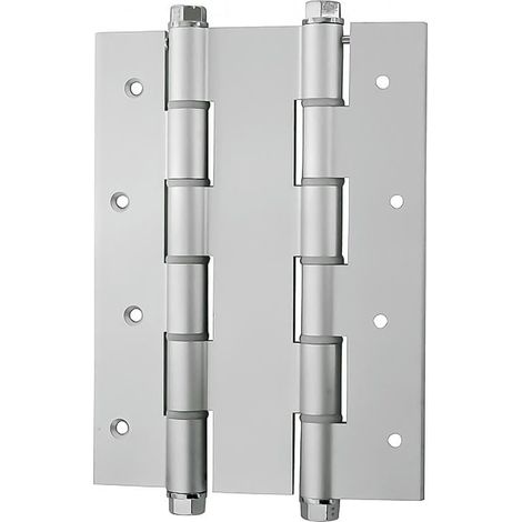 Bisagra aluminio doble acción plata 180mm