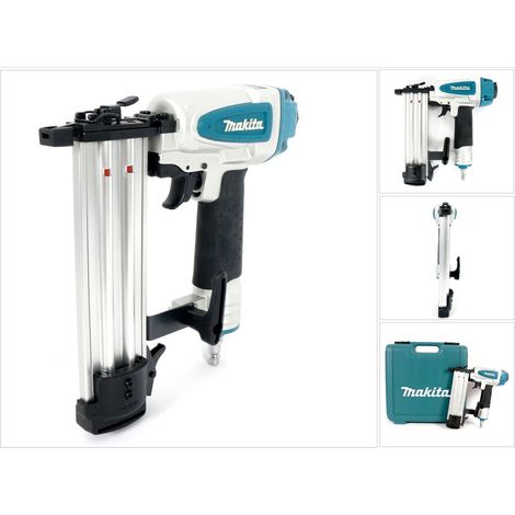 Makita – Cloueur pneumatique 15-50 mm – Profondeur de frappe réglable – Pour clous à tête renversée 18 GA – Coffret de transport inclus (1/5)