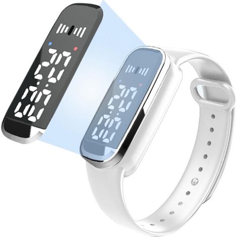 Bracelet anti-moustiques à ultrasons 2 en 1 avec fonction montre, montre anti-moustique rechargeable, enfant et adulte, extérieur (1/5)