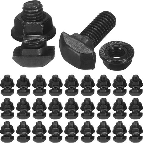 30pcs Boulons T M5x12mm avec Écrous M5 Série 20 Standard Européen (1/5)