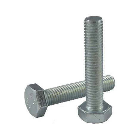 Vis boulon jbm din933 8.8 m10x50 haute résistance zincé