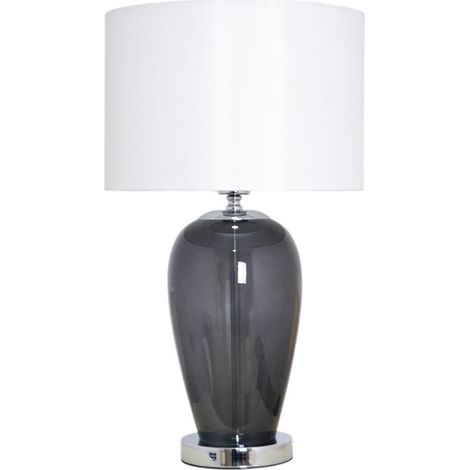 Sobremesa cristal fume 1xE27 (1/2)