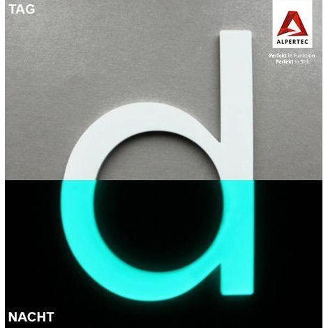 Alpertec Klebebuchstabe D Hausnummern Hausnummerschild