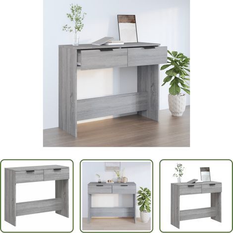 Flur Tisch - Konsolentisch Grau Sonoma 90x36x75 cm Holzwerkstoff (1/5)