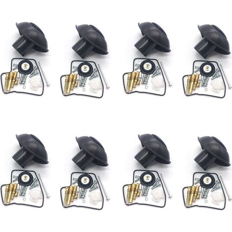 Kit da 8 pezzi per Steed 600 Shadow VLX600 VLX 600 VT600 C: kit di riparazione carburatore, kit di riparazione guarnizioni valvola a membrana