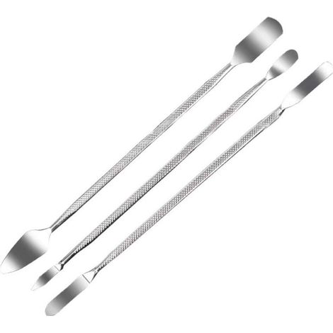 Juego de 3 spudgers metálicos de doble punta, herramientas de apertura y desmontaje, herramientas de reparación para teléfonos móviles, iPad, tabletas y ordenadores. (1/5)