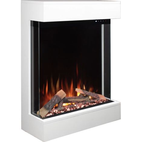 Cheminée électrique murale David Blanc - 750/1500W (1/5)
