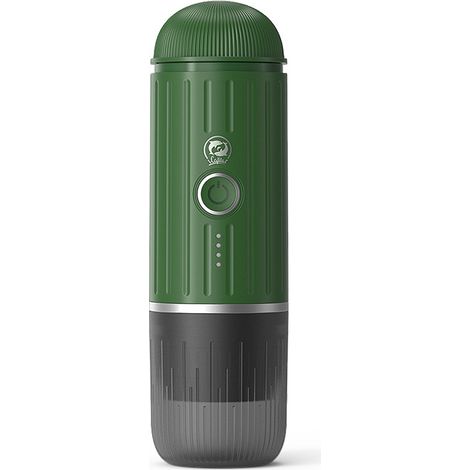 Machine à café expresso électrique portable, système d'extraction 2 en 1 à chauffage automatique rapide, compatible avec le café moulu et les capsules NS, idéale pour les voyages, la voiture, la rando (1/5)