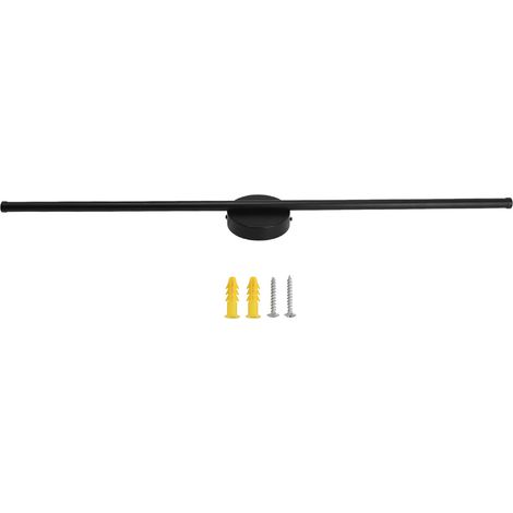 Luminaire mural LED linéaire moderne Applique LED à bande longue [Fond gris] [Lumière warm 3000K] [Longueur 80.5cm] [Installation encastrée] [Matériaux: Aluminium et fer] [85-265V]