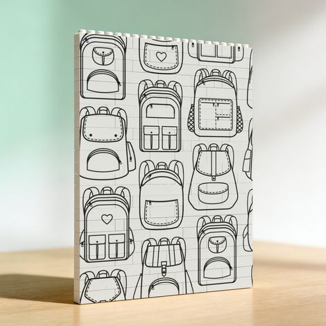 Cadre DIY en blocs et briques de construction, cadeau romantique spécial (1/5)