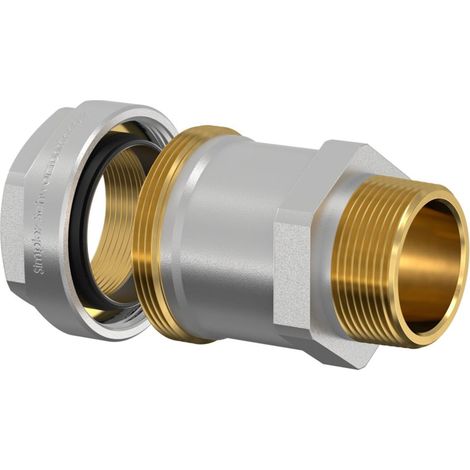Flamco Schwarzrohradapter PLUS DVGW 1 1/2" x R1 1/2 Außengewinde 2 Stk (1/2)