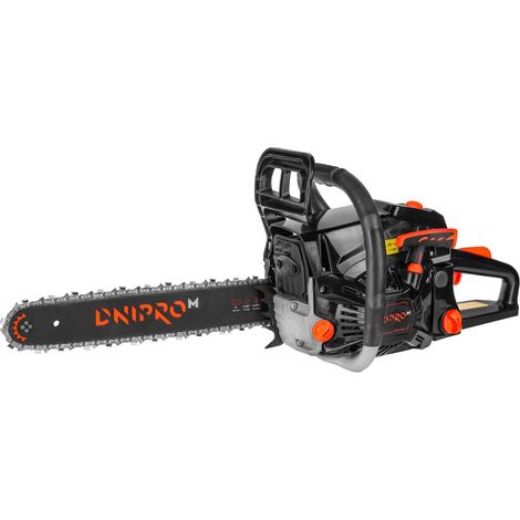 Dnipro-M Motosierra Gasolina 45cc 2000W, Espada 40 cm, Motor 2 Tiempos, Arranque Fácil Easy Start, Sistema Antivibración y Freno de Cadena, DSG-45HE