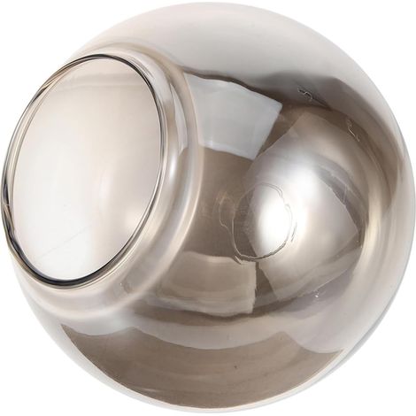Abat-jour Globe Verre Fumé pour Suspension Remplacement pour Lustres et Plafonniers Facile à Installer Adapté à Divers Luminaires (1/5)